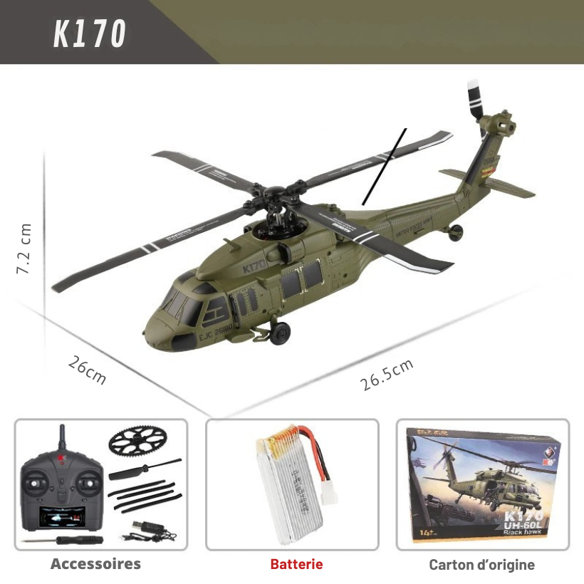 Hélicoptère Télécommandé K170