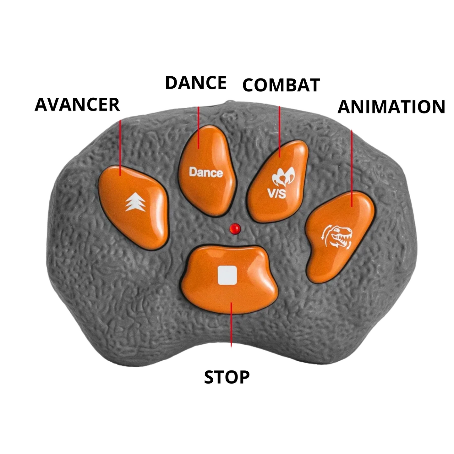 Dinosaure Télécommandé T-Rex avec Lumières et Sons – Jouet RC Réaliste Enfants