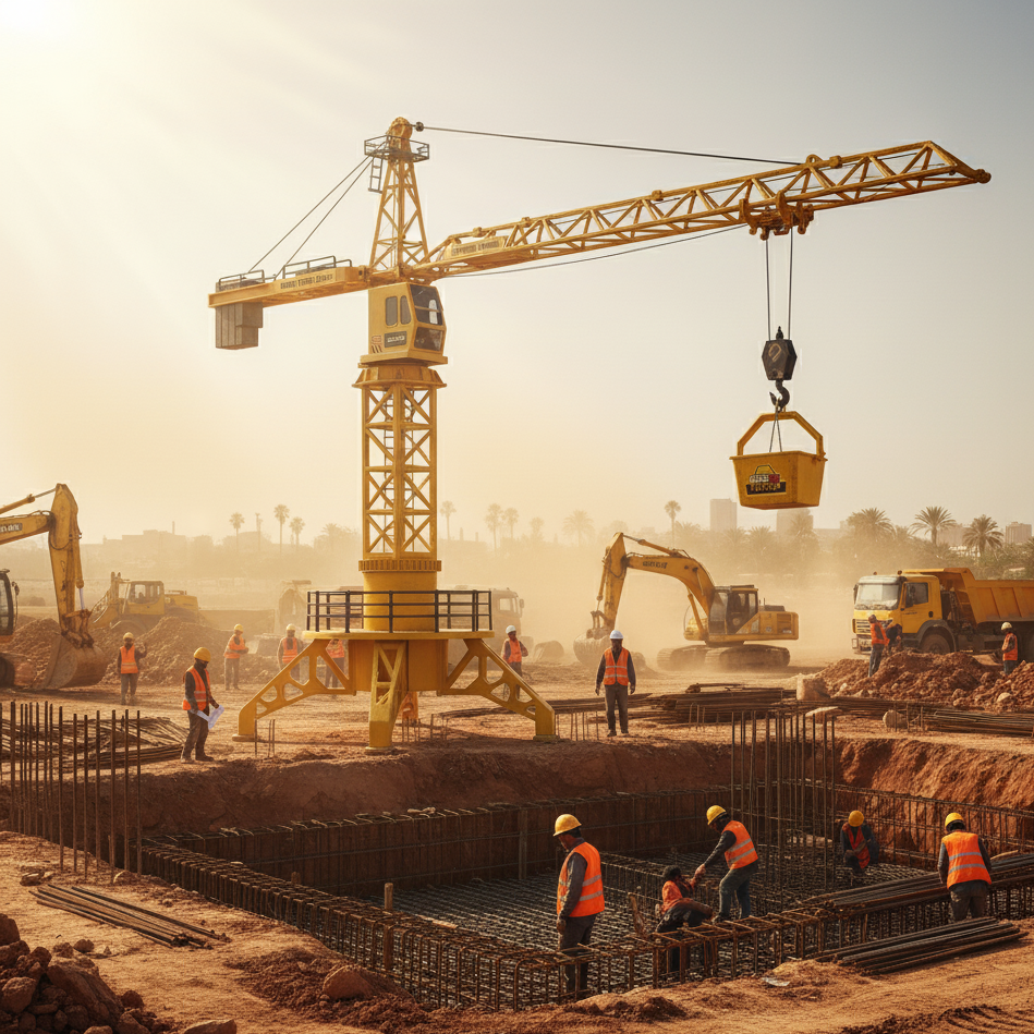 Grue Télécommandée Tour | Jouet Grue de Chantier 360° avec Lumière et Son