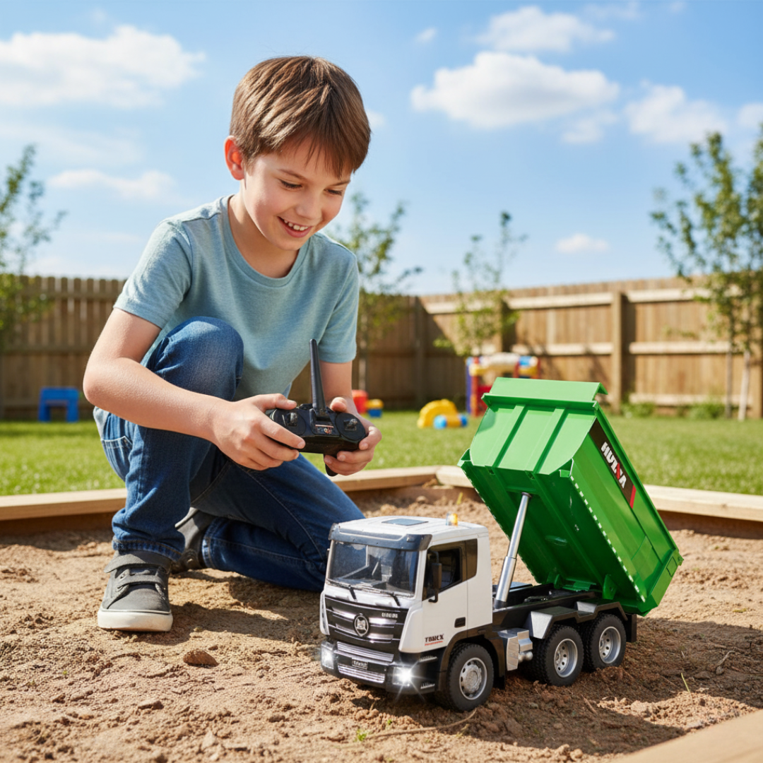 Camion Benne Télécommandé – Le jouet de chantier ultime pour les petits conducteurs !