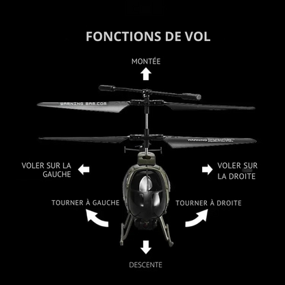 Hélicoptère Télécommandé 6CH avec Caméra 8K