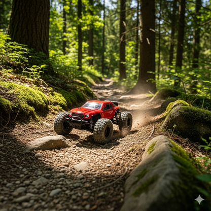 Voiture télécommandée 1:16 – Monster Truck 4WD 50 km/h, RC haute vitesse tout-terrain pour enfants et adultes