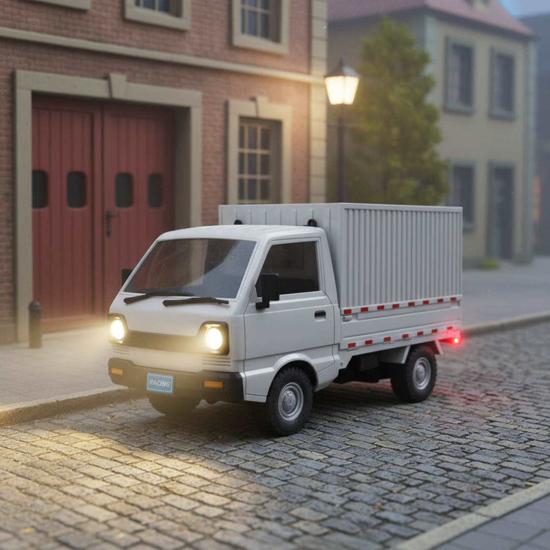 Camion Télécommandée 1:12 Semi-Remorque avec LED et Batterie Rechargeable