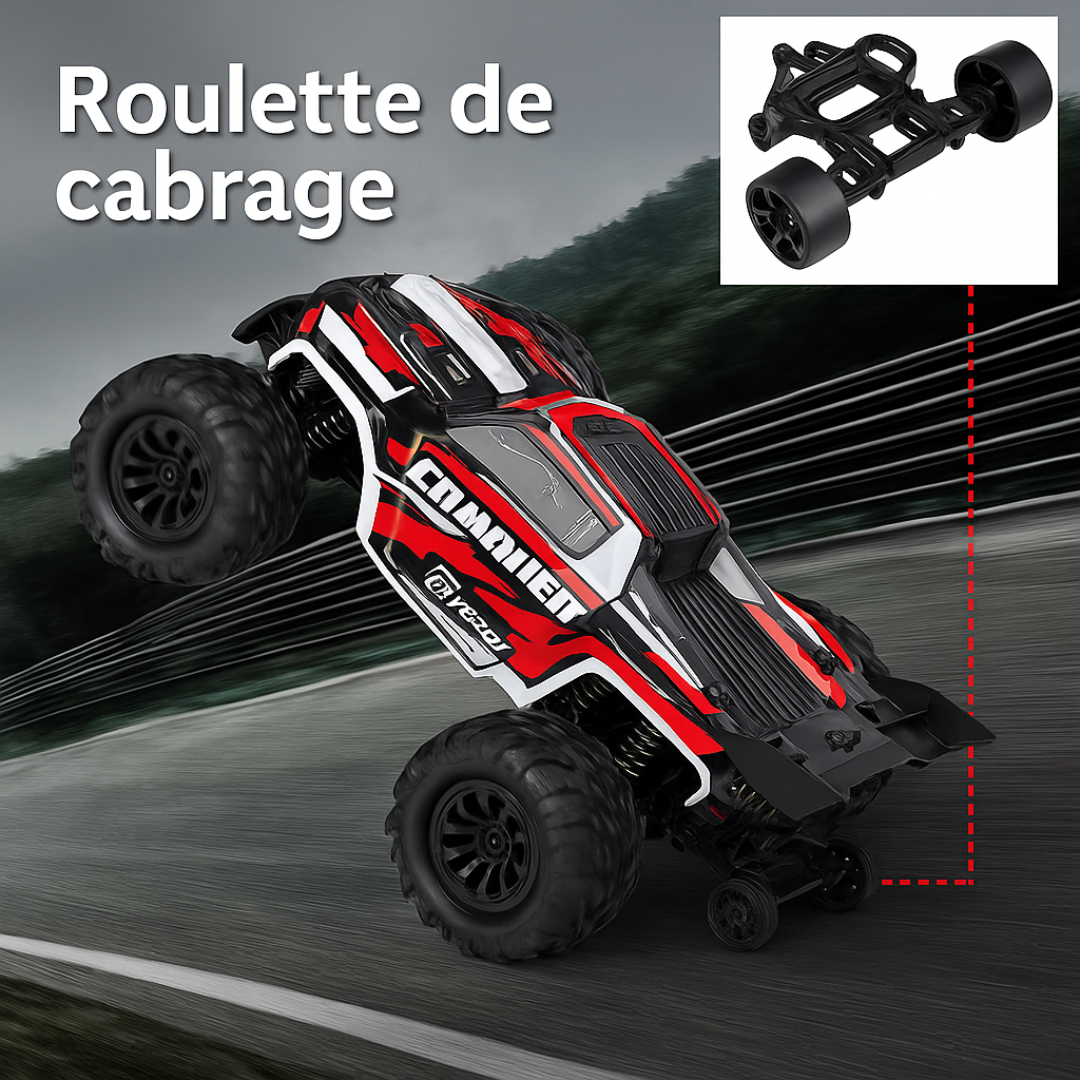 Voiture télécommandée 1:16 – Monster Truck 4WD 50 km/h, RC haute vitesse tout-terrain pour enfants et adultes