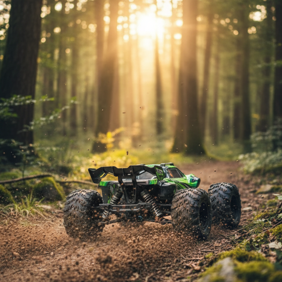 Voiture télécommandée 1:16 – Monster Truck 4WD 50 km/h, RC haute vitesse tout-terrain pour enfants et adultes