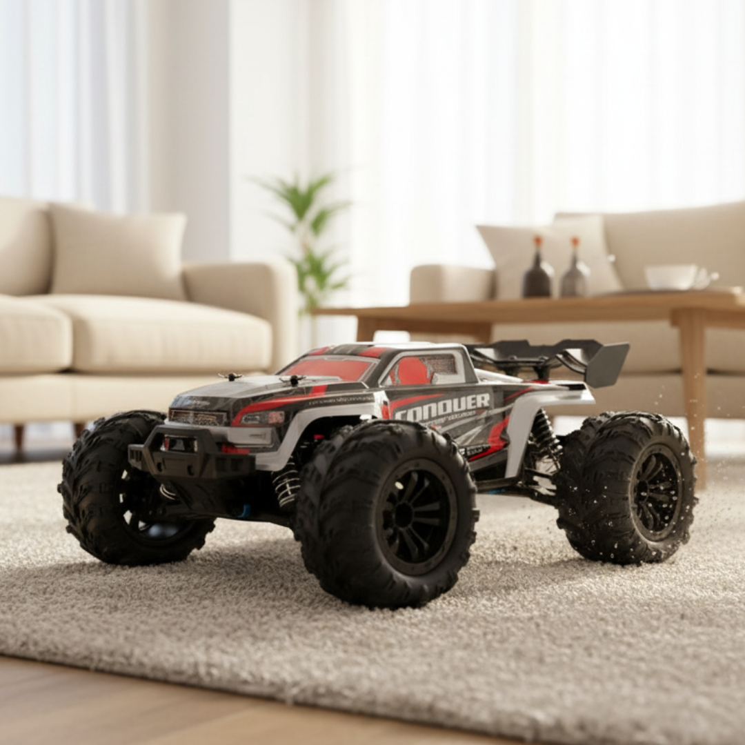 Voiture télécommandée 1:16 – Monster Truck 4WD 50 km/h, RC haute vitesse tout-terrain pour enfants et adultes
