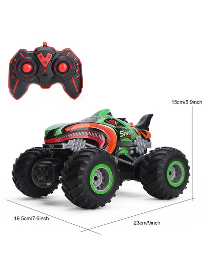 Monster Truck télécommandé Shark Verte 1:16 – RC Tout-Terrain 4x4 avec batterie rechargeable (Copie)