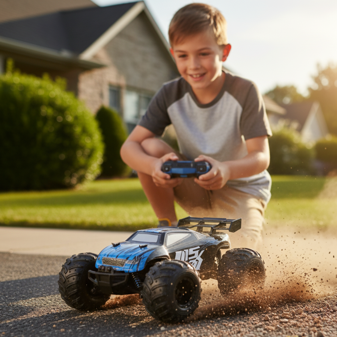 Voiture RC 4WD 25 km/h – 1:16 LED Tout-Terrain