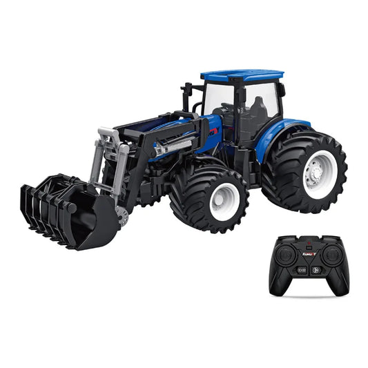 Tracteur Télécommandé 1:24 en Alliage – RC Agricole 6 Canaux avec Batterie Lithium
