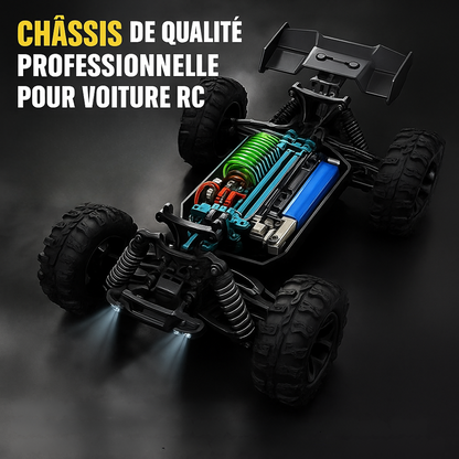 Voiture RC 4WD 25 km/h – 1:16 LED Tout-Terrain
