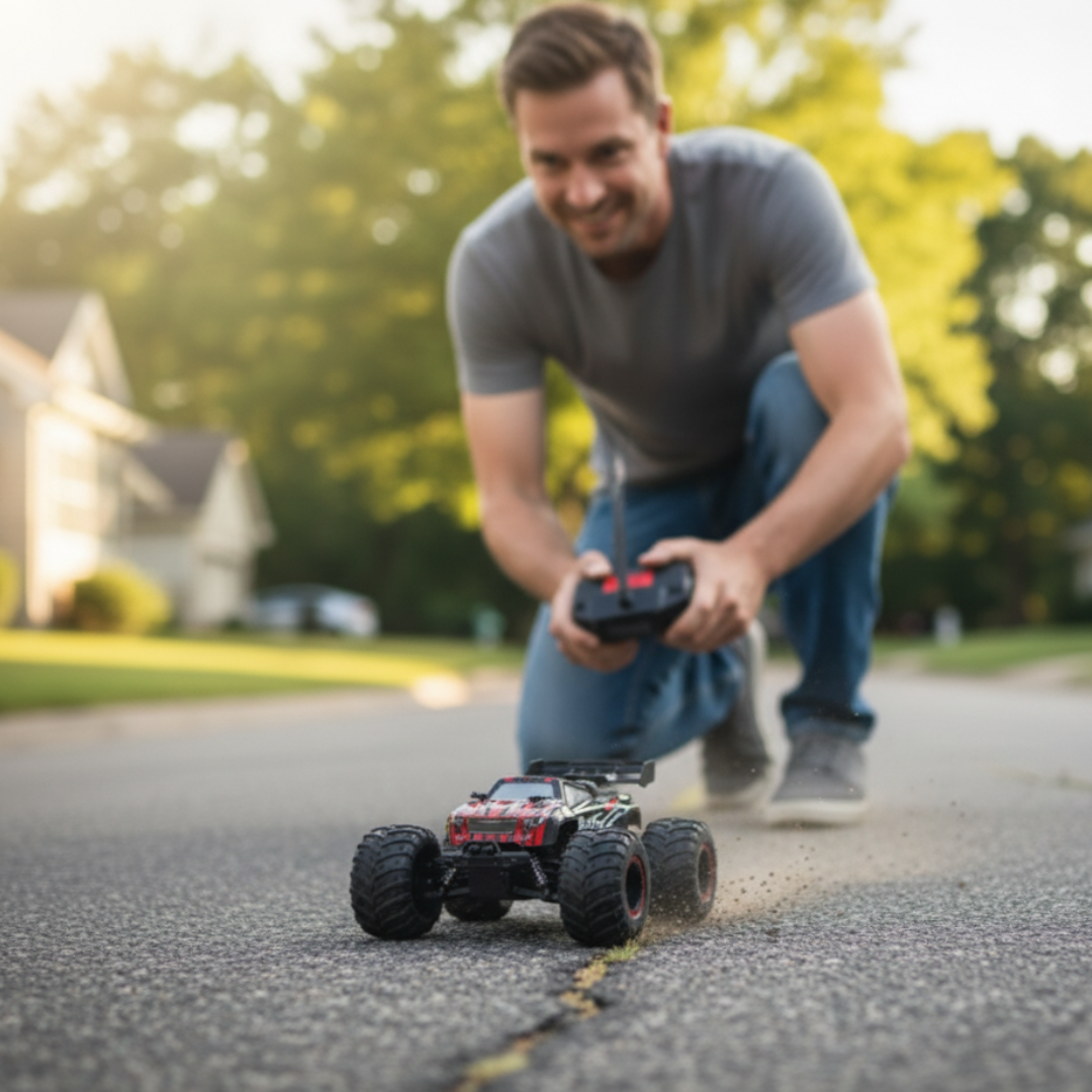 Voiture RC 4WD 25 km/h – 1:16 LED Tout-Terrain