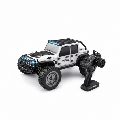 Voiture Télécommandée RC Tout-Terrain 1:16 - Jusqu’à 50 km/h - Moteur Haute Vitesse 4x4 avec LED