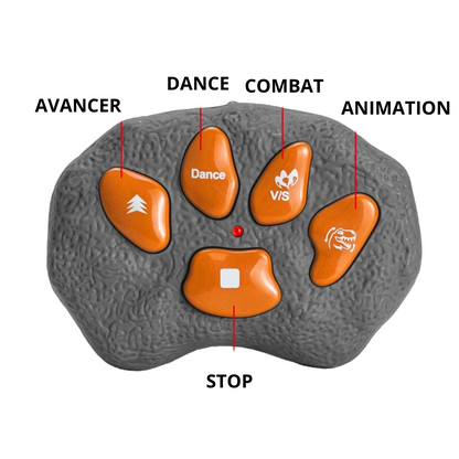 Dinosaure Télécommandé T-Rex avec Lumières et Sons – Jouet RC Réaliste Enfants