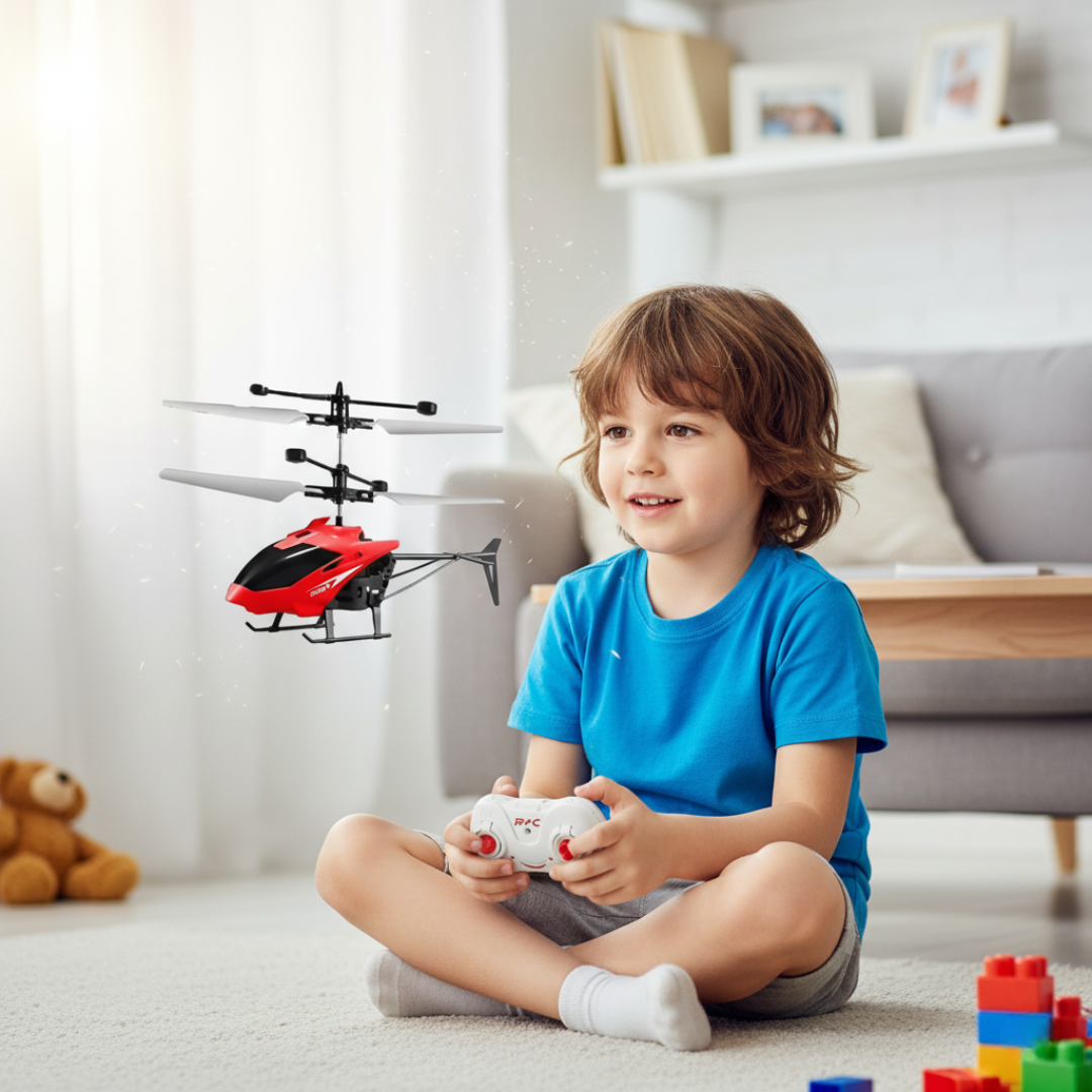 Hélicoptère Télécommandé RC Anti-Chute – Rechargeable par USB, Jouet Aérien Léger pour Enfants