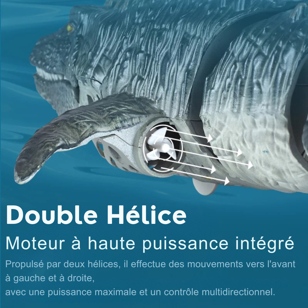 Dinosaure Télécommandé Mosasaurus – Jouet Aquatique RC 2.4GHz