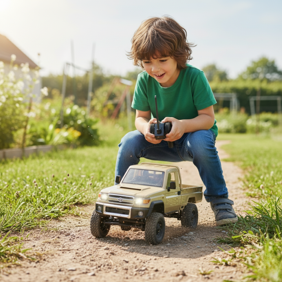 Monster Truck Toyota MN82 RC 1:12 – Pick-up télécommandé 4x4 tout-terrain avec LED (Copie)