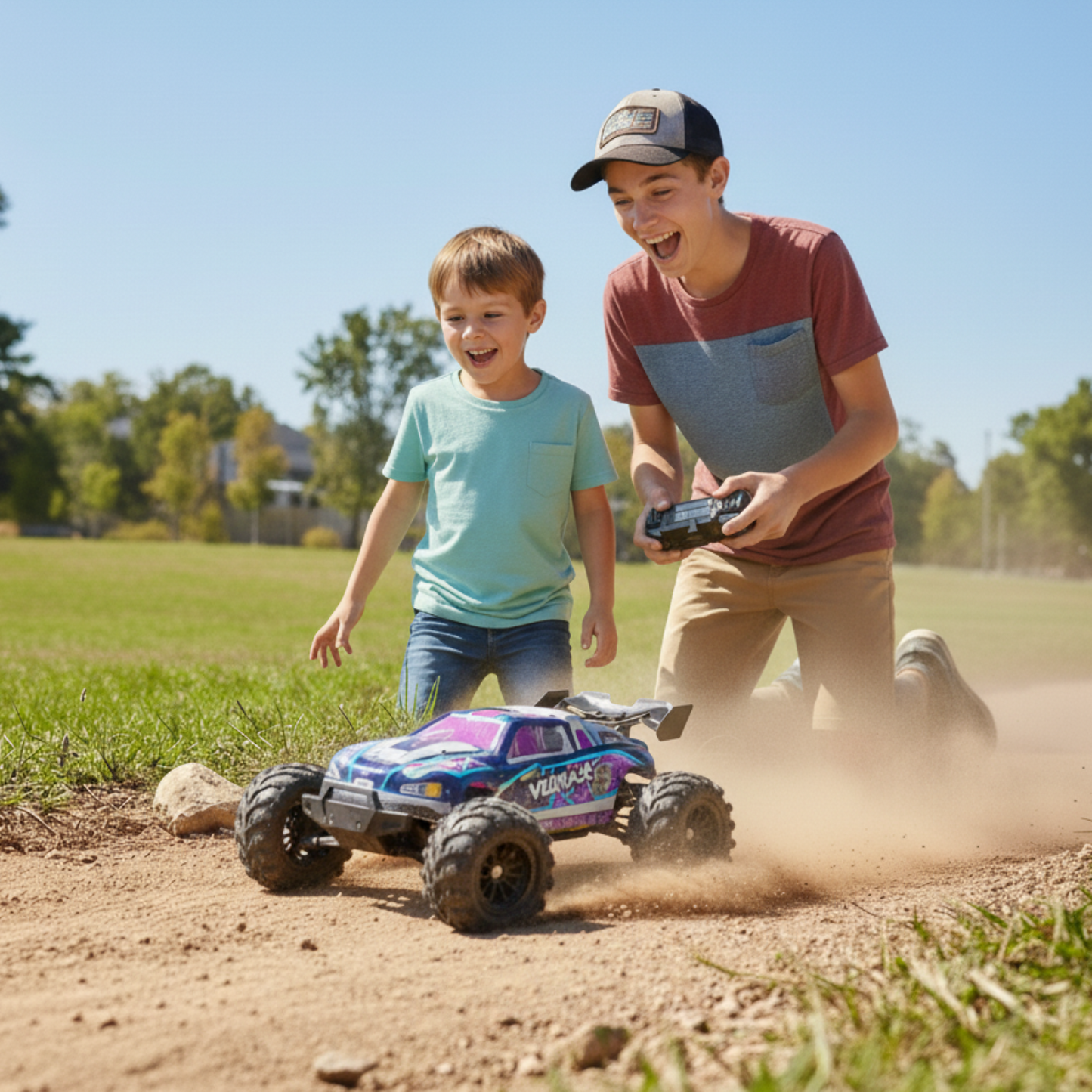 Monster Truck Télécommandé 4x4 Brushless 1/16 – RC Ultra Rapide Off-Road