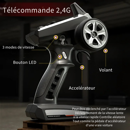 Monster Truck Télécommandé 4x4 Brushless 1/16 – RC Ultra Rapide Off-Road