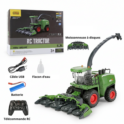 Moissonneuse-Batteuse Télécommandée 1:24 – RC JIKEFUN 6 Canaux avec Batterie Lithium
