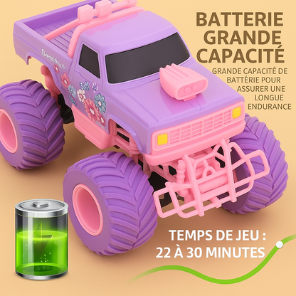 Voiture Télécommandée Barbie Rose 50 km/h – Pick-up Cascadeur pour Enfants