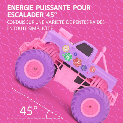 Voiture Télécommandée Barbie Rose 50 km/h – Pick-up Cascadeur pour Enfants