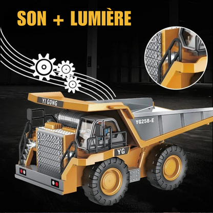 Camion Benne Télécommandé 1:24 — Véhicule d'Ingénierie Ultra-Réaliste