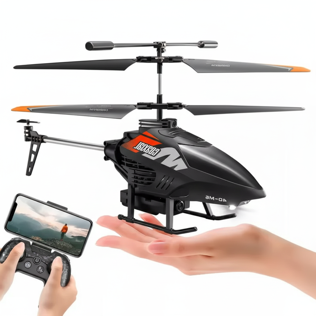 Hélicoptère Télécommandé avec Caméra 4K – Drone Télécommandé Léger pour Adultes et Enfants