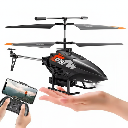 Hélicoptère Télécommandé avec Caméra 4K – Drone Télécommandé Léger pour Adultes et Enfants