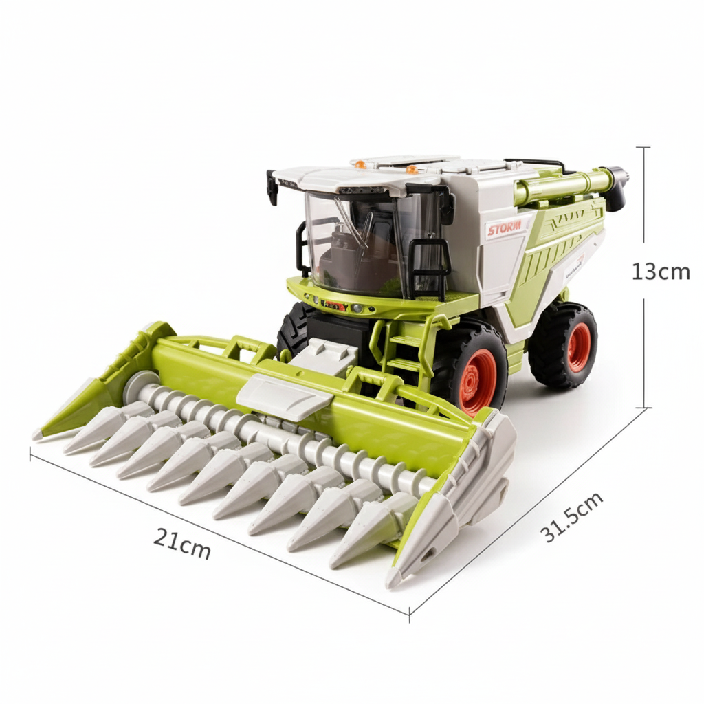 Tracteur Télécommandé RC Moissonneuse à Maïs 1:24 – 8 Canaux & Batterie Rechargeable