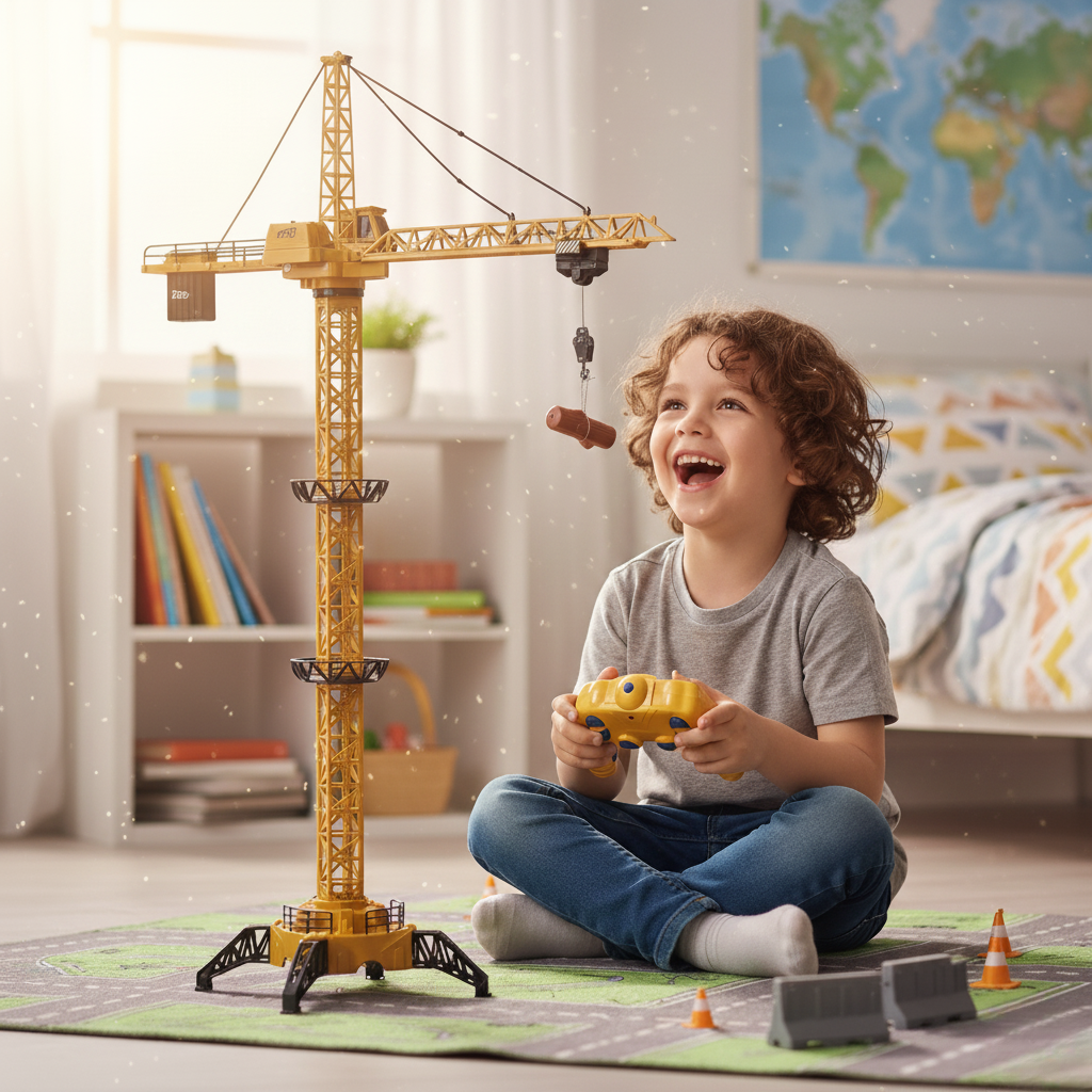 Grue télécommandée 128 cm avec rotation 680°