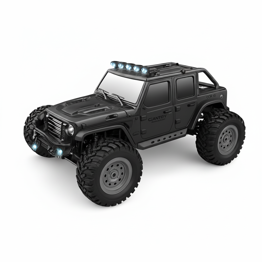 Monster Truck Télécommandé WLtoys 1:16 – Voiture RC 4x4 50 km/h avec LED & Batterie 7,4V