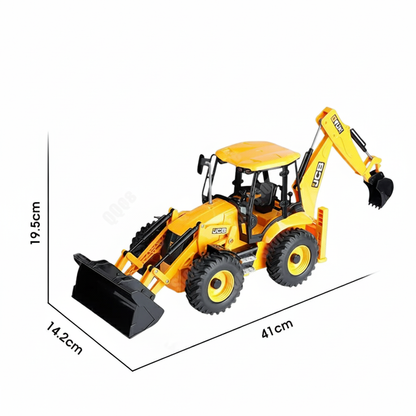 Pelleteuse Télécommandée JCB RC 1:20 – Tractopelle Double E avec sons, lumières et double fonction