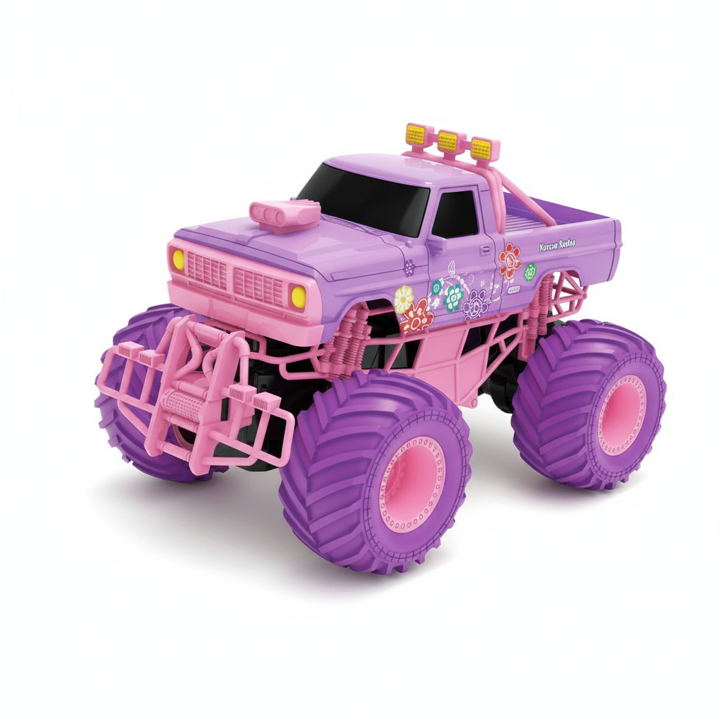 Voiture Télécommandée Barbie Rose 50 km/h – Pick-up Cascadeur pour Enfants