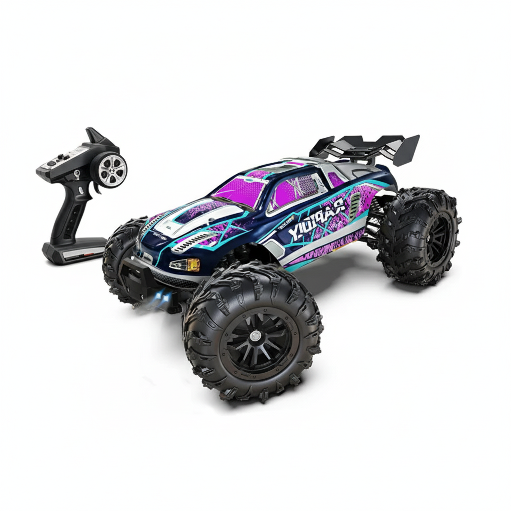 Monster Truck Télécommandé 4x4 Brushless 1/16 – RC Ultra Rapide Off-Road