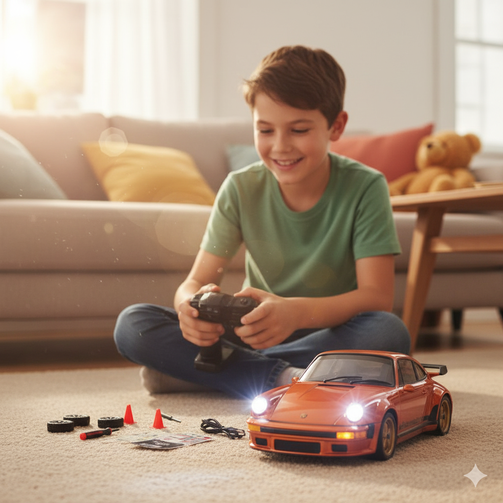 Voiture télécommandée Drift 1:43 – 18 km/h, Gyroscope, 4WD, Haute Vitesse RC