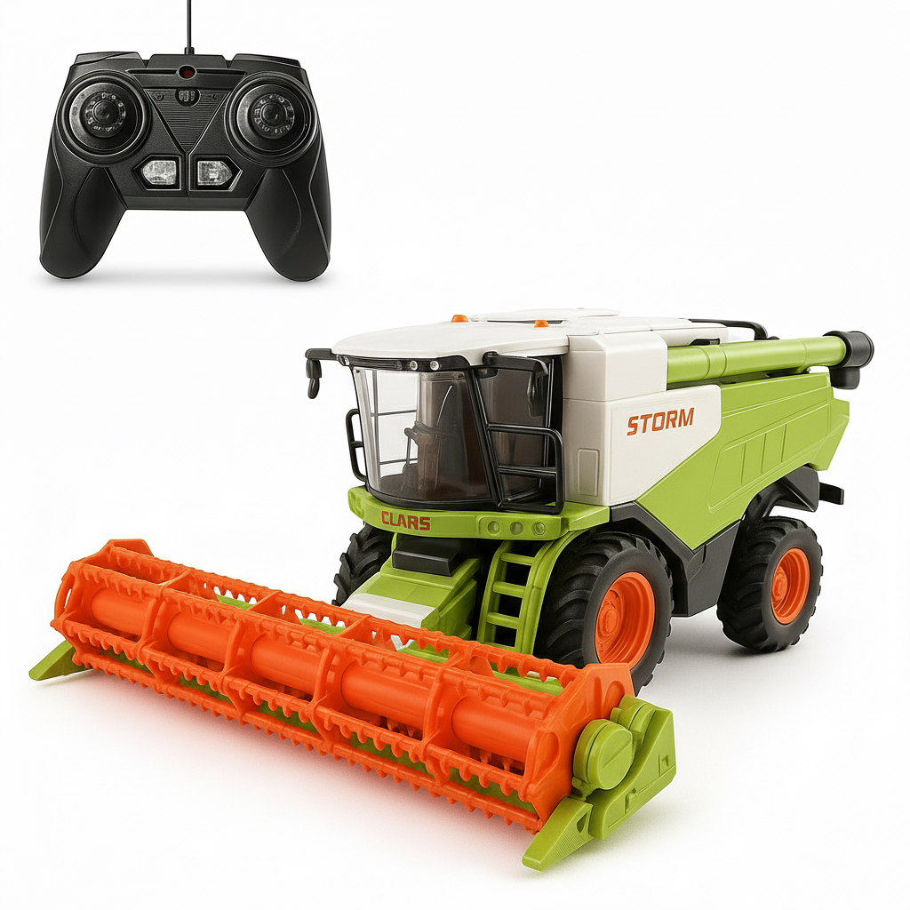 Tracteur Télécommandé RC Moissonneuse 1:24 – 8 Canaux & Batterie Rechargeable