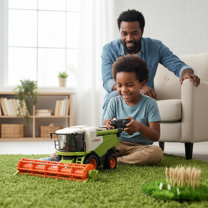 Tracteur Télécommandé RC Moissonneuse 1:24 – 8 Canaux & Batterie Rechargeable