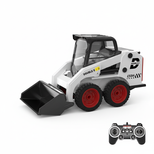 Pelleteuse Télécommandée Double E E594 1:14 – Chargeur RC réaliste avec lumières et sons