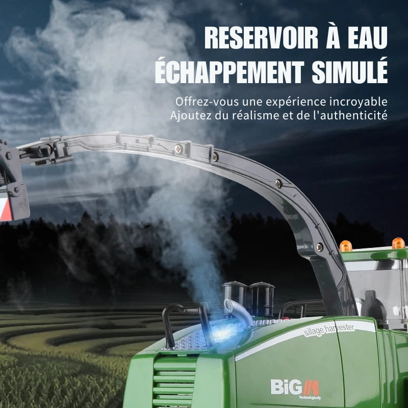 Moissonneuse-Batteuse Télécommandée 1:24 – RC JIKEFUN 6 Canaux avec Batterie Lithium