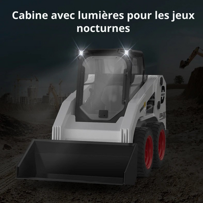 Pelleteuse Télécommandée Double E E594 1:14 – Chargeur RC réaliste avec lumières et sons