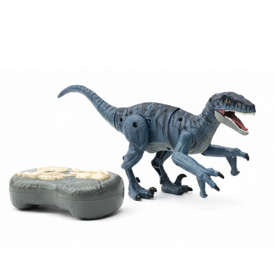 Dinosaure Télécommandé RC SM016S Bleu – Jouet Interactif avec Lumières et Sons