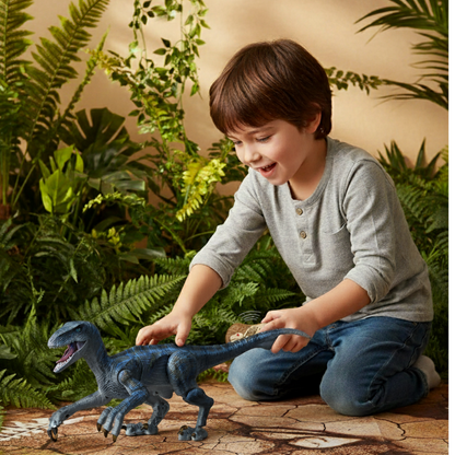 Dinosaure Télécommandé RC DZQ Bleu – Jouet Interactif avec Sons et Mouvements Réalistes (Copie)