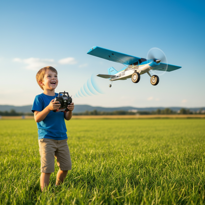 Avion Télécommandé Bleu 4CH en Mousse EPP Ultra Résistante