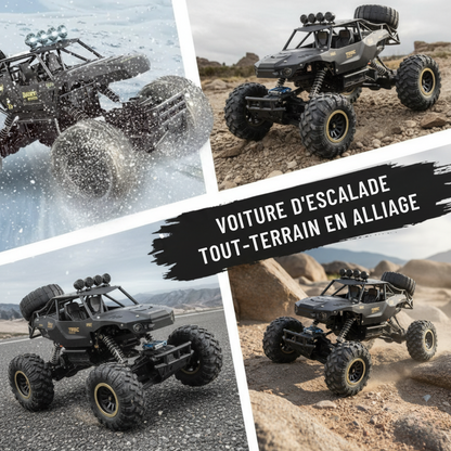 Voiture Monster Truck Télécommandé Haute Vitesse 1:12 – 25 km/h, Tout-Terrain, LED, Suspension Antichoc