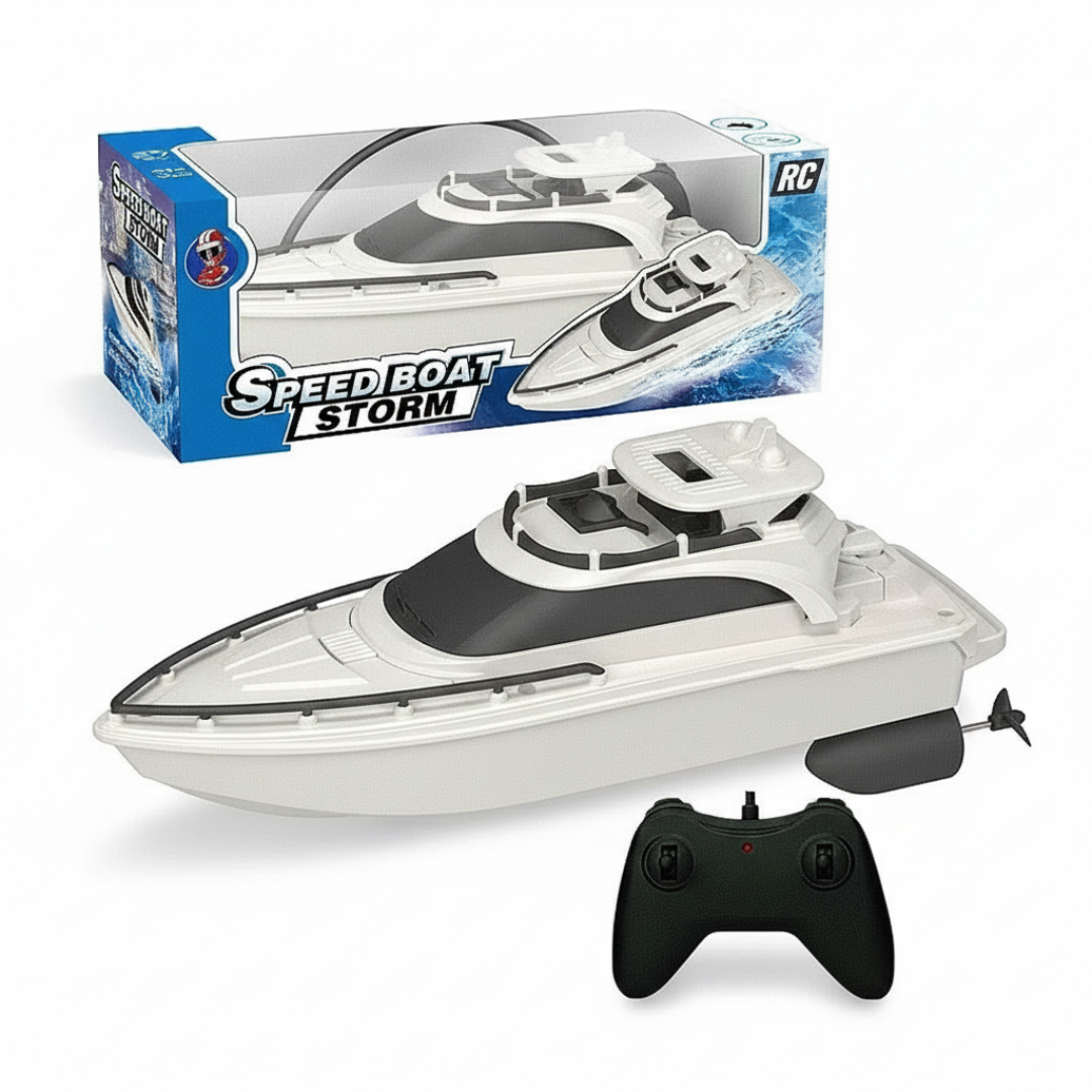 Bateau Télécommandé Haute Vitesse 2.4G – Double Moteur Étanche | Jouet Électrique