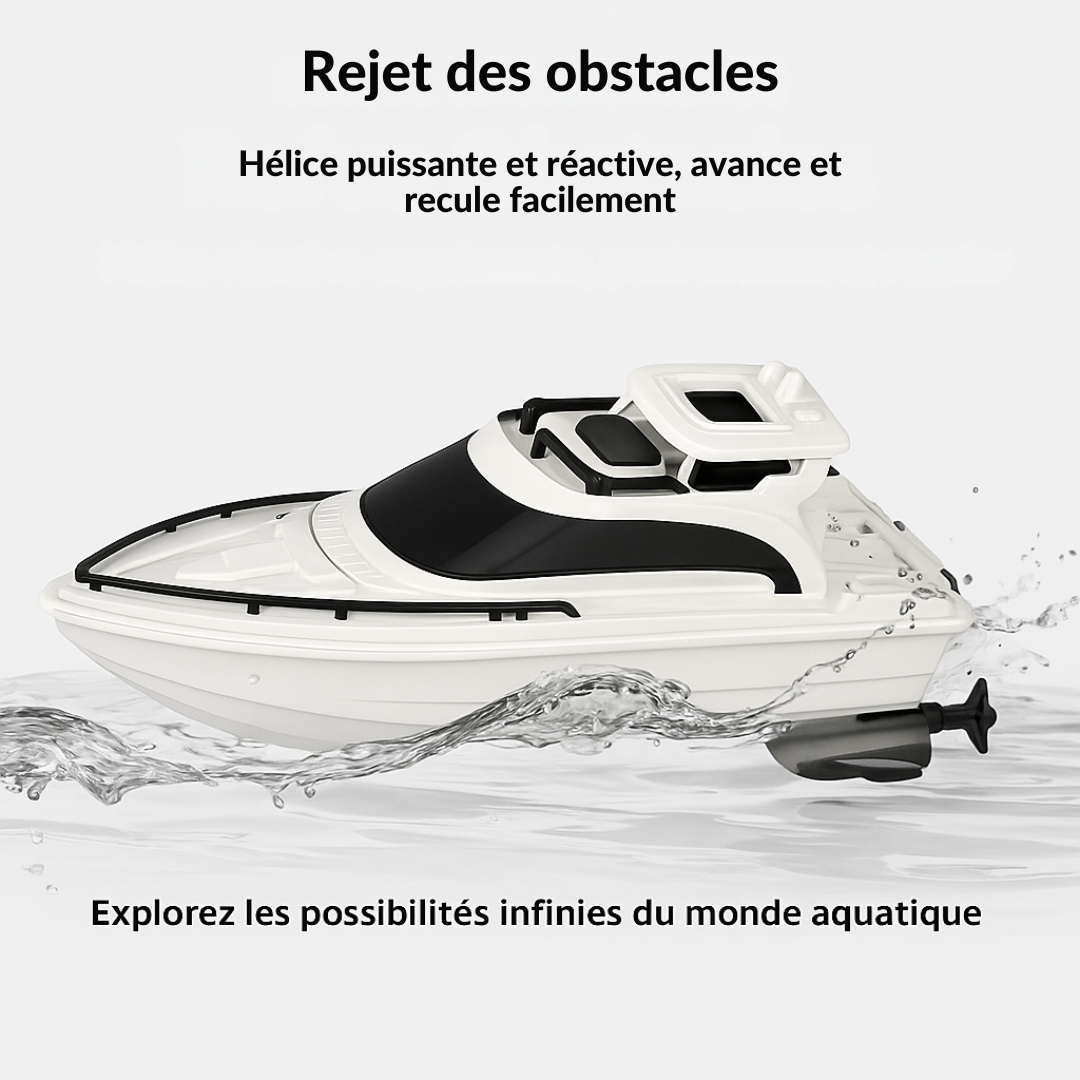 Bateau Télécommandé Haute Vitesse 2.4G – Double Moteur Étanche | Jouet Électrique