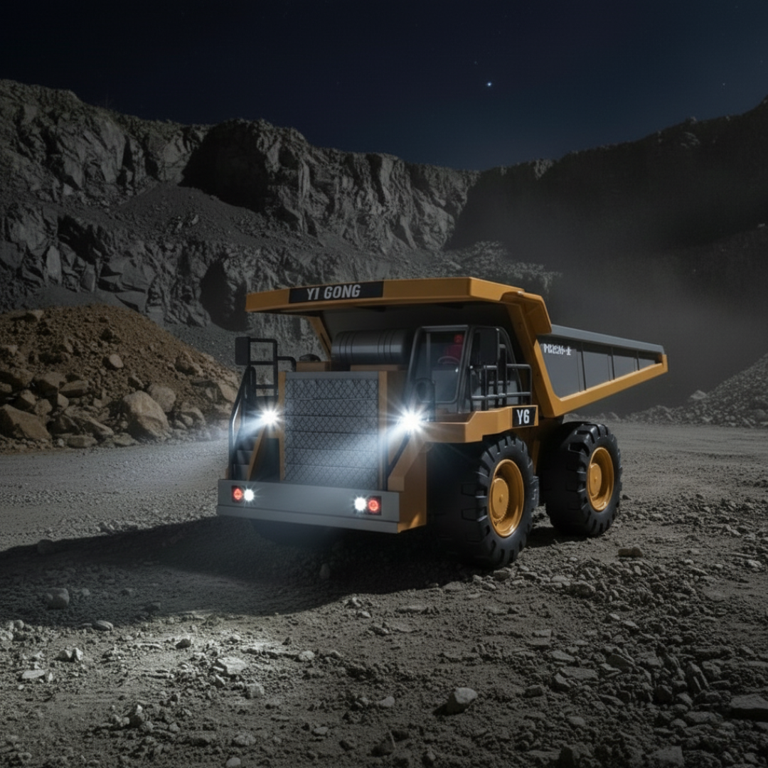 Camion Benne Télécommandé 1:24 — Véhicule d'Ingénierie Ultra-Réaliste