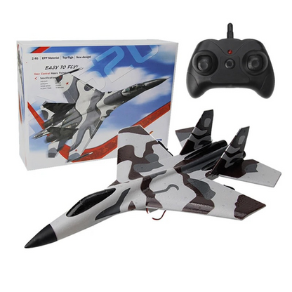 Avion Télécommandé SU-35 en mousse pour enfant – Télécommande 2.4G, prêt à voler, résistant et facile à piloter