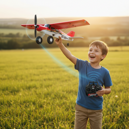 Avion Télécommandé Rouge 4CH en Mousse EPP Ultra Résistante
