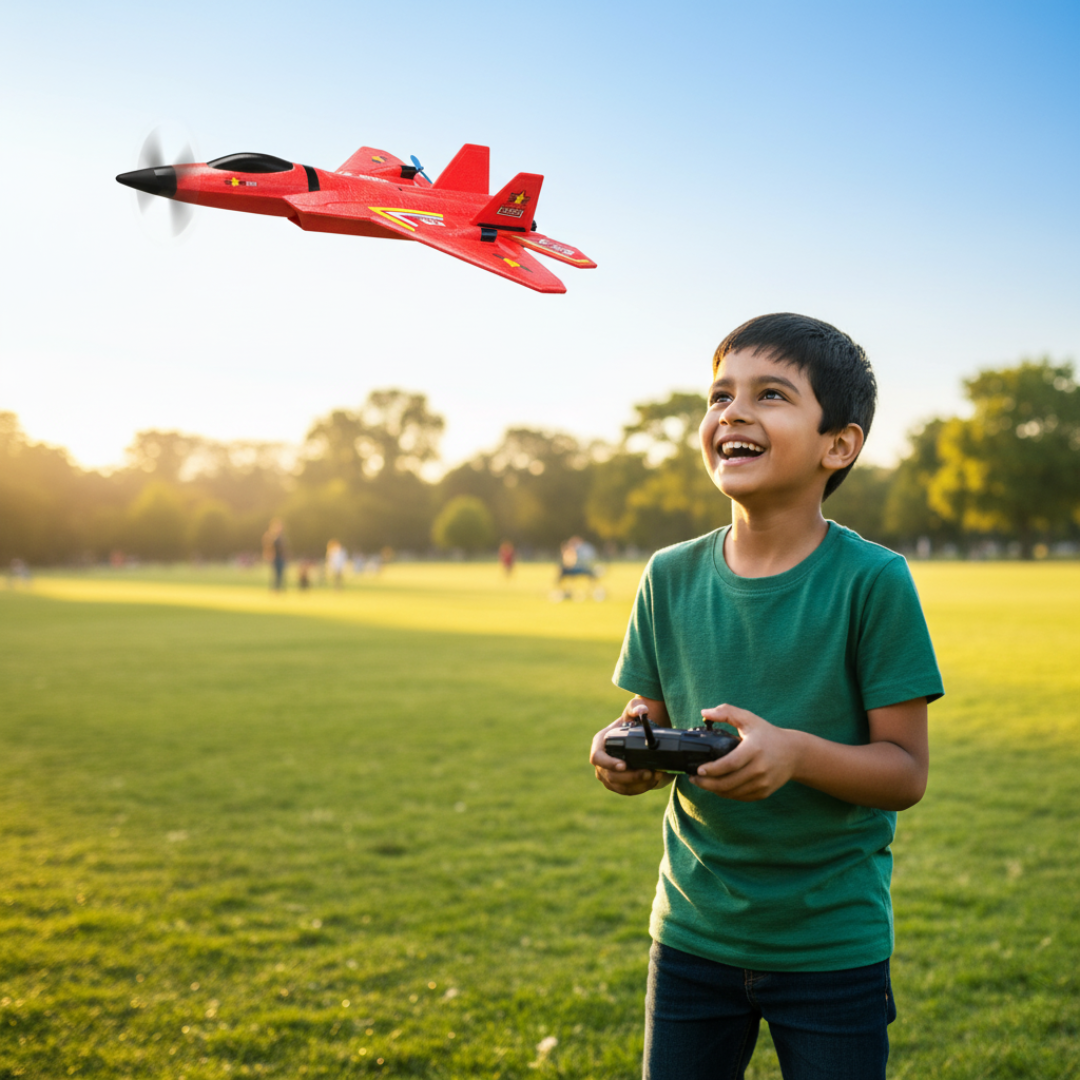 Avion Télécommandé RC en Mousse EPP avec LED | 2.4G 2CH | Vol Intérieur et Extérieur